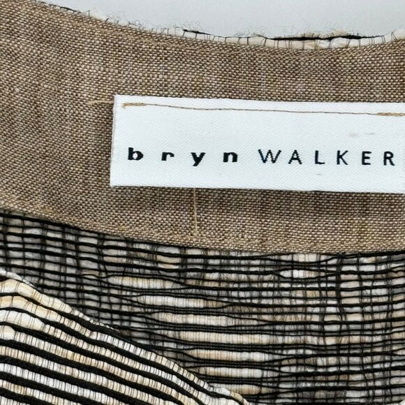 Bryn Walker Women's Textured Sleeveless Top blouse tunic size small Beige - Picture 3 of 9
